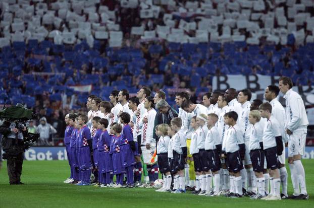 ARHIVA - 21.11.2007. Hrvatska nogometna reprezentacija na Wembleyju pobijedila Englesku 3-2