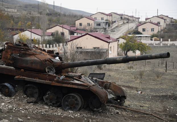 Azerbaijan after the end of the military conflict over Nagorno-Karabakh.