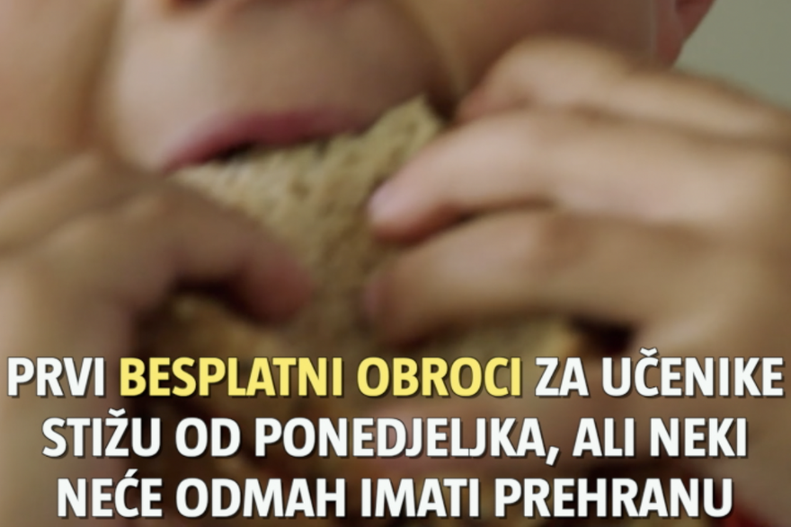 Prvi besplatni obroci za učenike stižu od ponedjeljka, ali neki neće odmah imati prehranu