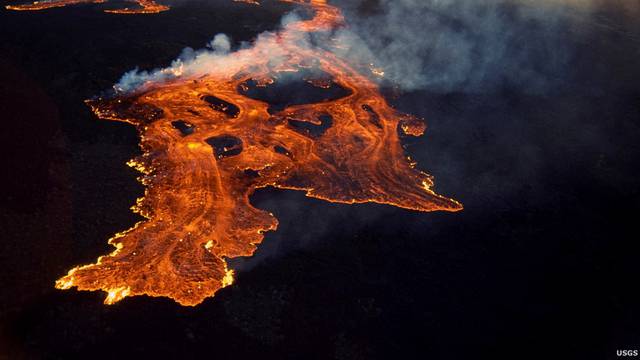 FILE PHOTO: Handout photo of the Mauna Loa volcano on the island of Hawaii