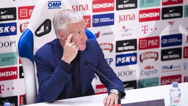 Split: Didier Deschamps na konferenciji za medije nakon utakmice s Hrvatskom