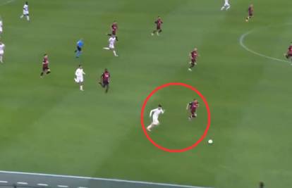 VIDEO Modrić u kontri zaustavio 18 godina mlađe krilo Rome. Talijani u transu: 'Mamma mia'