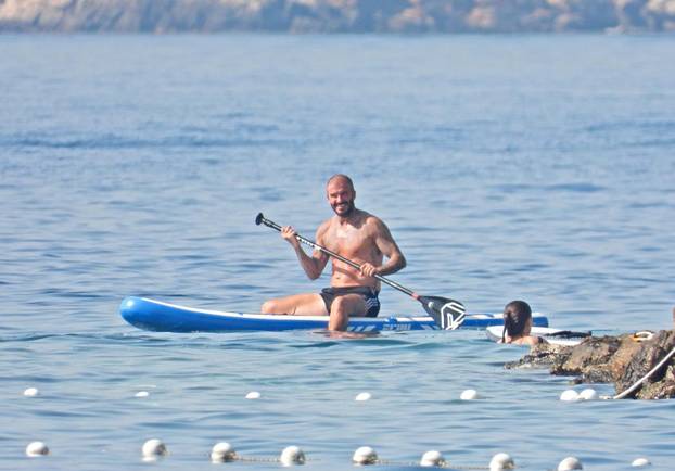 ARHIVA - 2023. David Beckham uživa u moru kod Lopuda