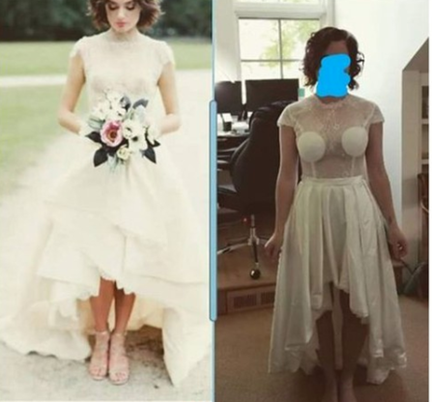 Naručila prekrasnu vjenčanicu, a evo što je dobila - nigdje veze