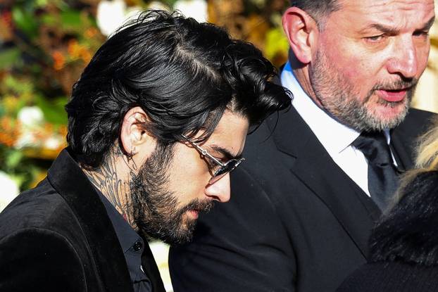 Funeral of former One Direction singer Liam Payne in Amersham, near London