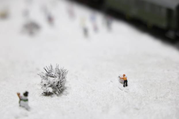 24sata Virovitica: Maketa iz filma "Vlak u snijegu"