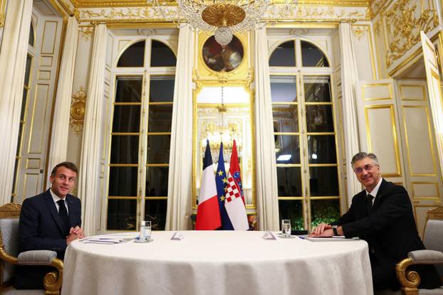 Croatia's Prime Minister Andrej Plenkovic visits Paris