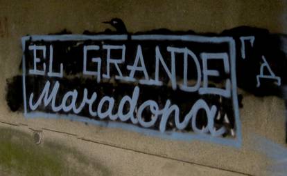 Beograd: Na Dorćolu osvanuo grafit posvećen Maradoni