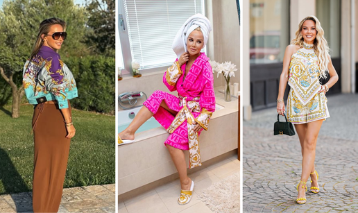FOTO Maja Šuput voli Versace: Pogledajte njene badiće, luftiće, torbice, papuče i kućni ogrtač