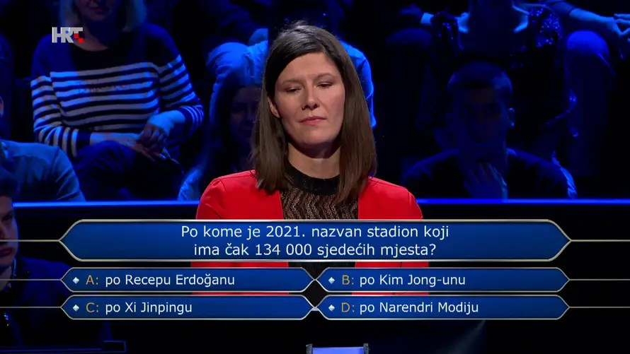 Ivana je u 'Milijunašu' osvojila 18.000 €. Odustala na pitanju o stadionu: Znate li vi odgovor?