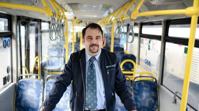 Zagreb: Mihailo Mateljan vozač ZET-ovog autobusa 