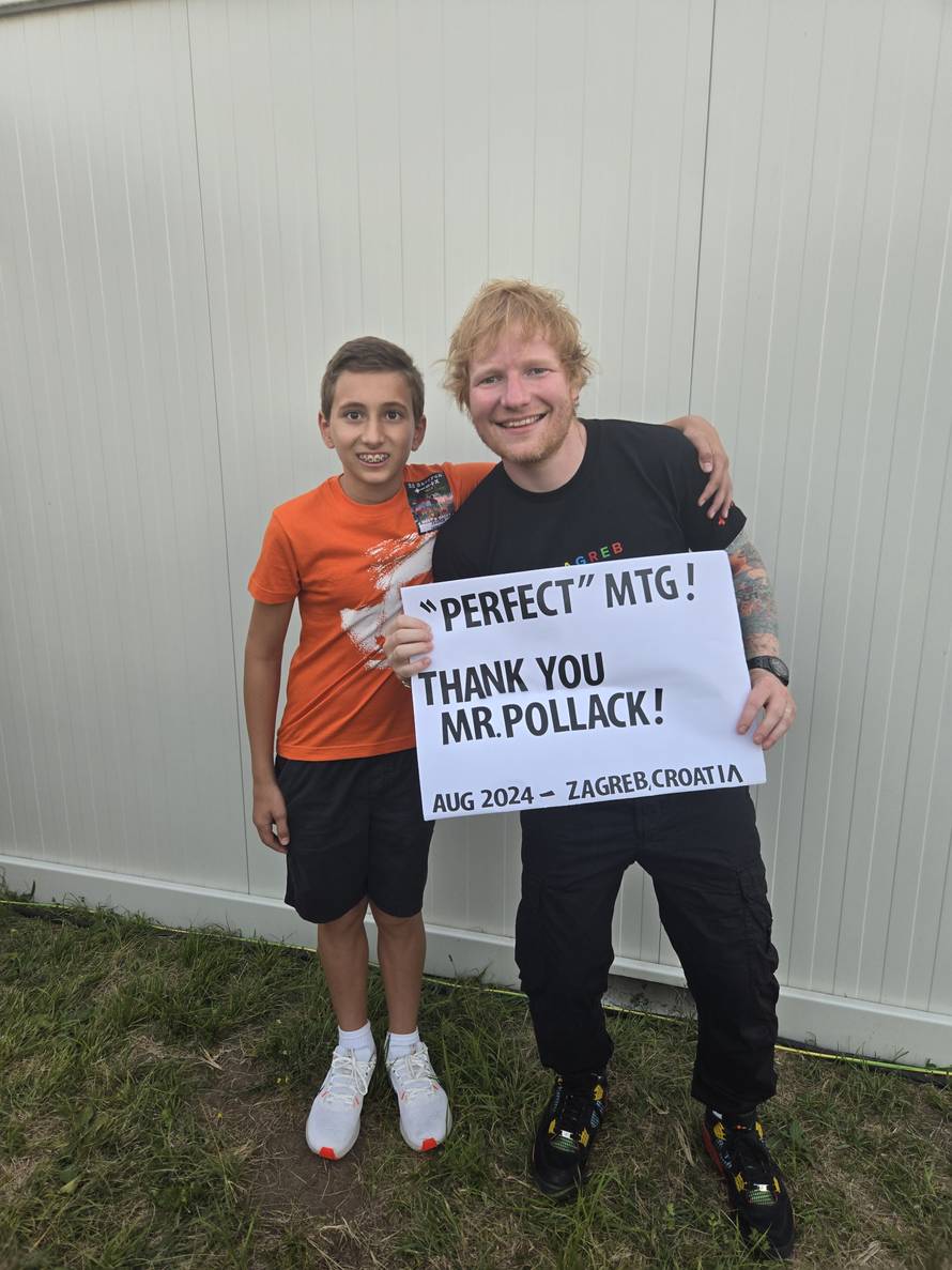 Ivan došao iz SAD-a radi Eda Sheerana: 'Profesor iz biologije sredio mu je susret s pjevačem'