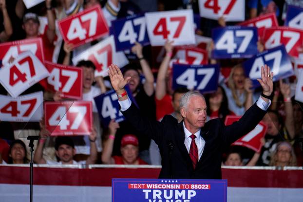 Republican presidential nominee and former U.S. President Donald Trump campaigns in Green Bay, Wisconsin