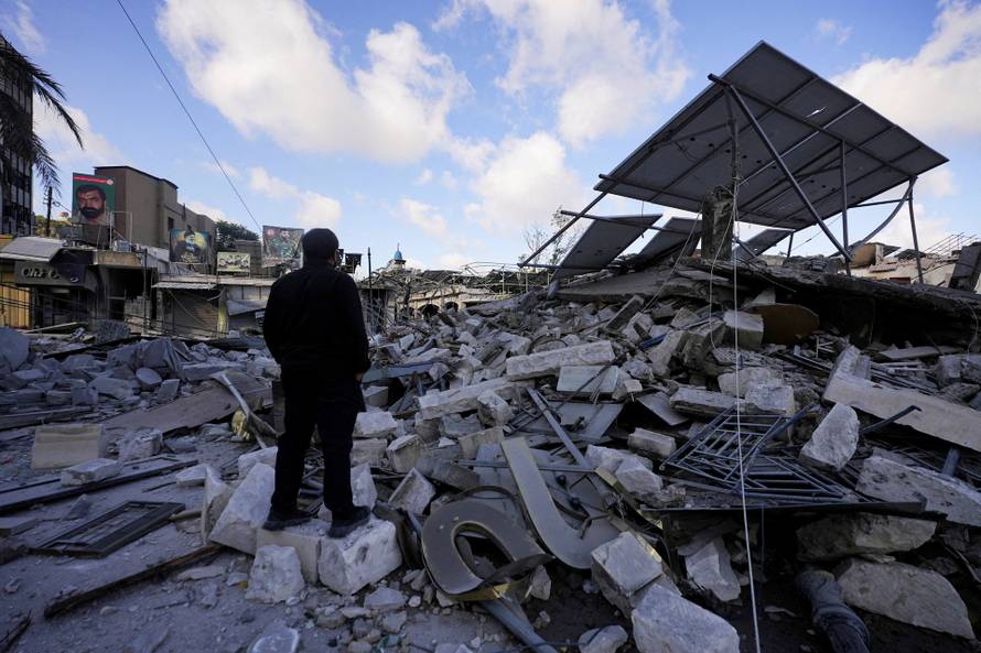 Aftermath of Israeli strikes in Nabatieh