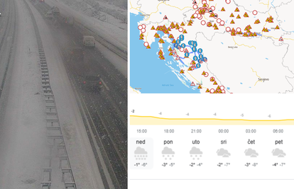 Auuu... opasni minusi. Evo kada stiže snijeg u vaš kraj. HAK poslao upozorenje za vozače!