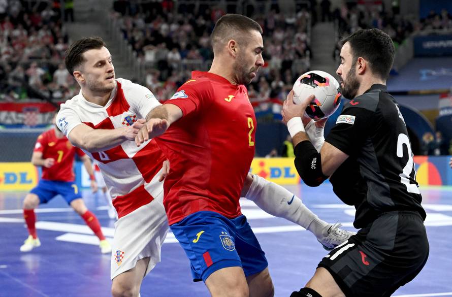 Susret Hrvatske i Španjolske u polufinalu Europskog prvenstva u futsalu