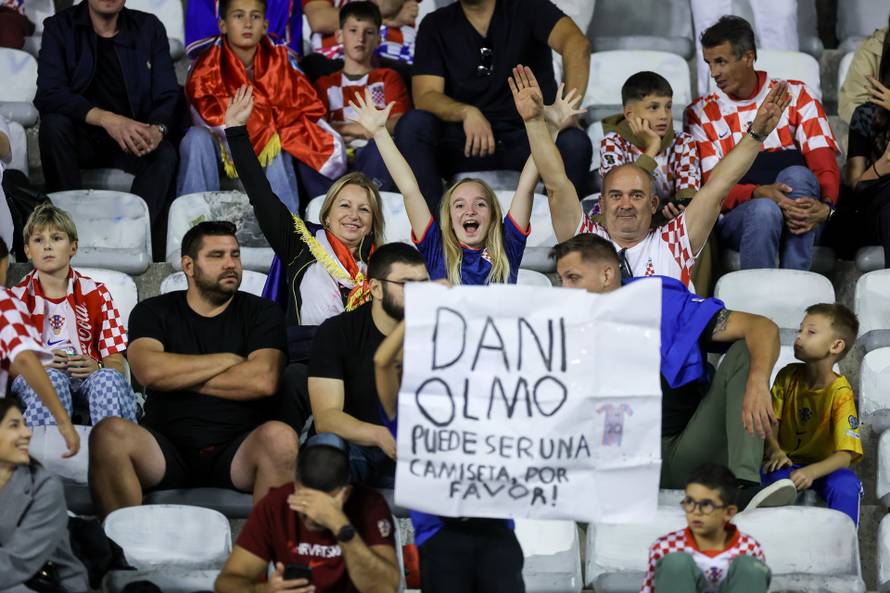 Atmosfera na Poljudu na utakmici između Hrvatske i Španjolske u Ligi nacija