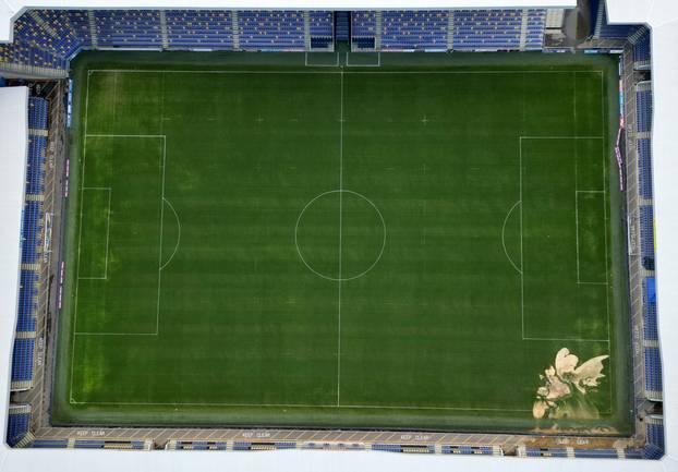 Sink hole appears at AFC Wimbledon football ground