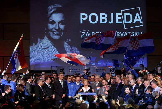 ARHIVA - 11.01.2015. Kolinda Grabar Kitarovi? je izabrana za prvu predsjednicu Republike Hrvatske 