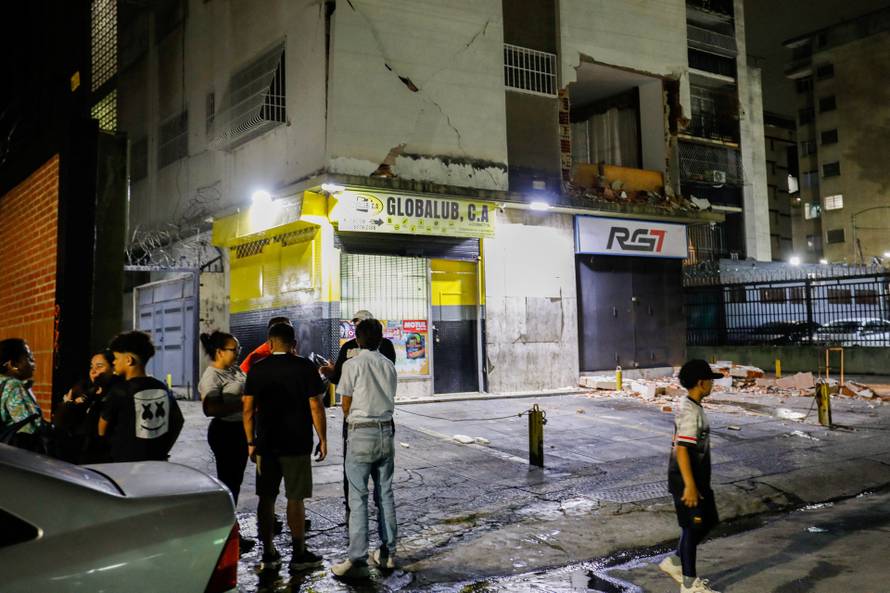 Aftermath of an earthquake in Caracas