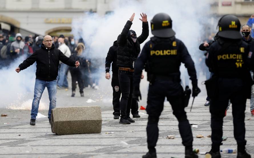 Demonstration against the Czech government's COVID-19 restrictions in Prague