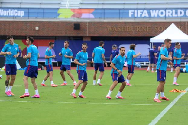 Dallas: Trening hrvatskih nogometnih reprezetativaca uoči utakmice protiv Engleske