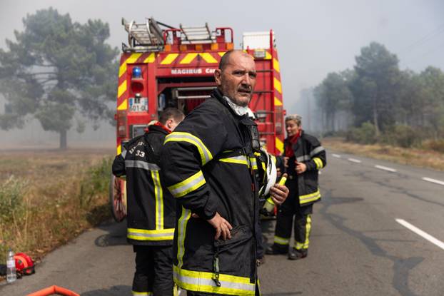 Wildfires rage in southern France