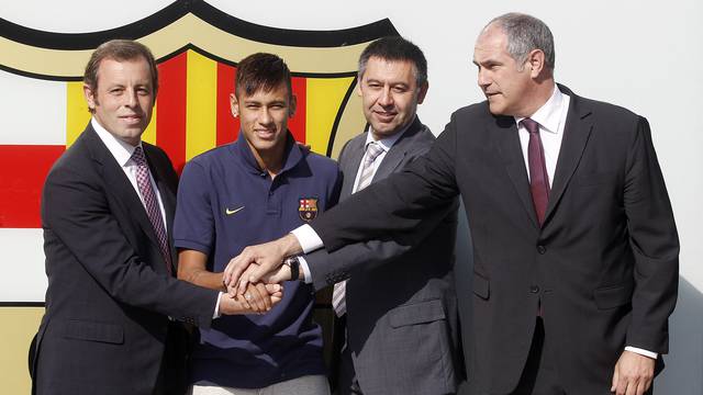 FC Barcelona's Neymar Da Silva's official presentation as player - Barcelona