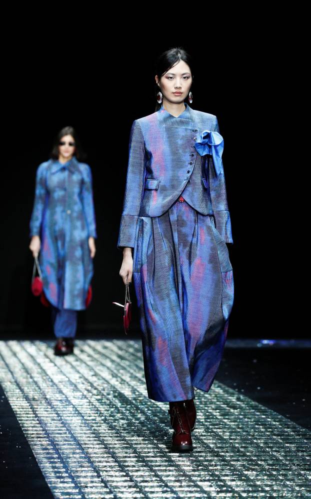 Emporio Armani presents Fall-Winter 2024/2025 collection during the Milan Fashion Week