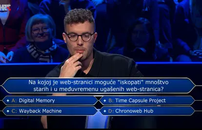 Fabio je u 'Milijunašu' pao na pitanju za 18.000 eura. Znate li vi kako glasi točan odgovor?