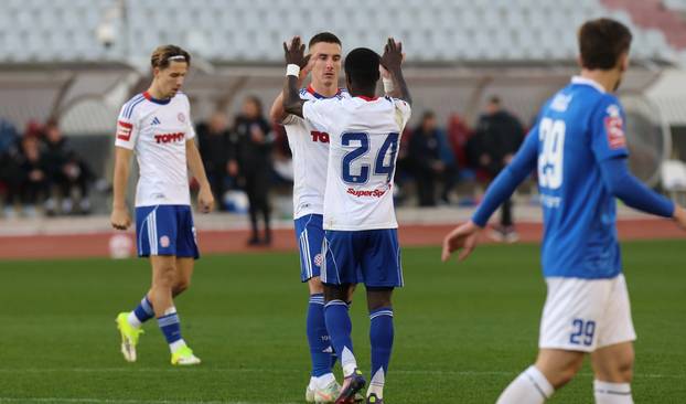 Split: Utakmica Hajduk i &Scaron;iroki Brijeg na Poljudu.