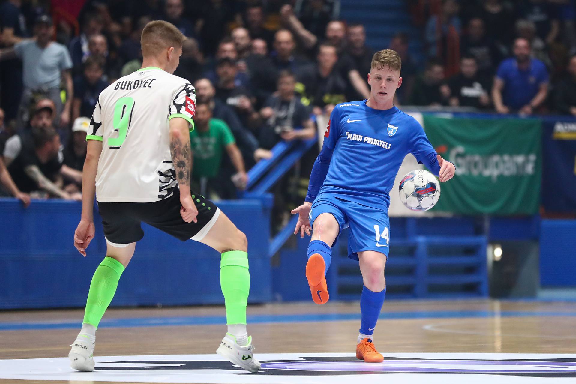 Zagreb: Prva utakmica finala HMNL-a, Futsal Dinamo - Olmissum