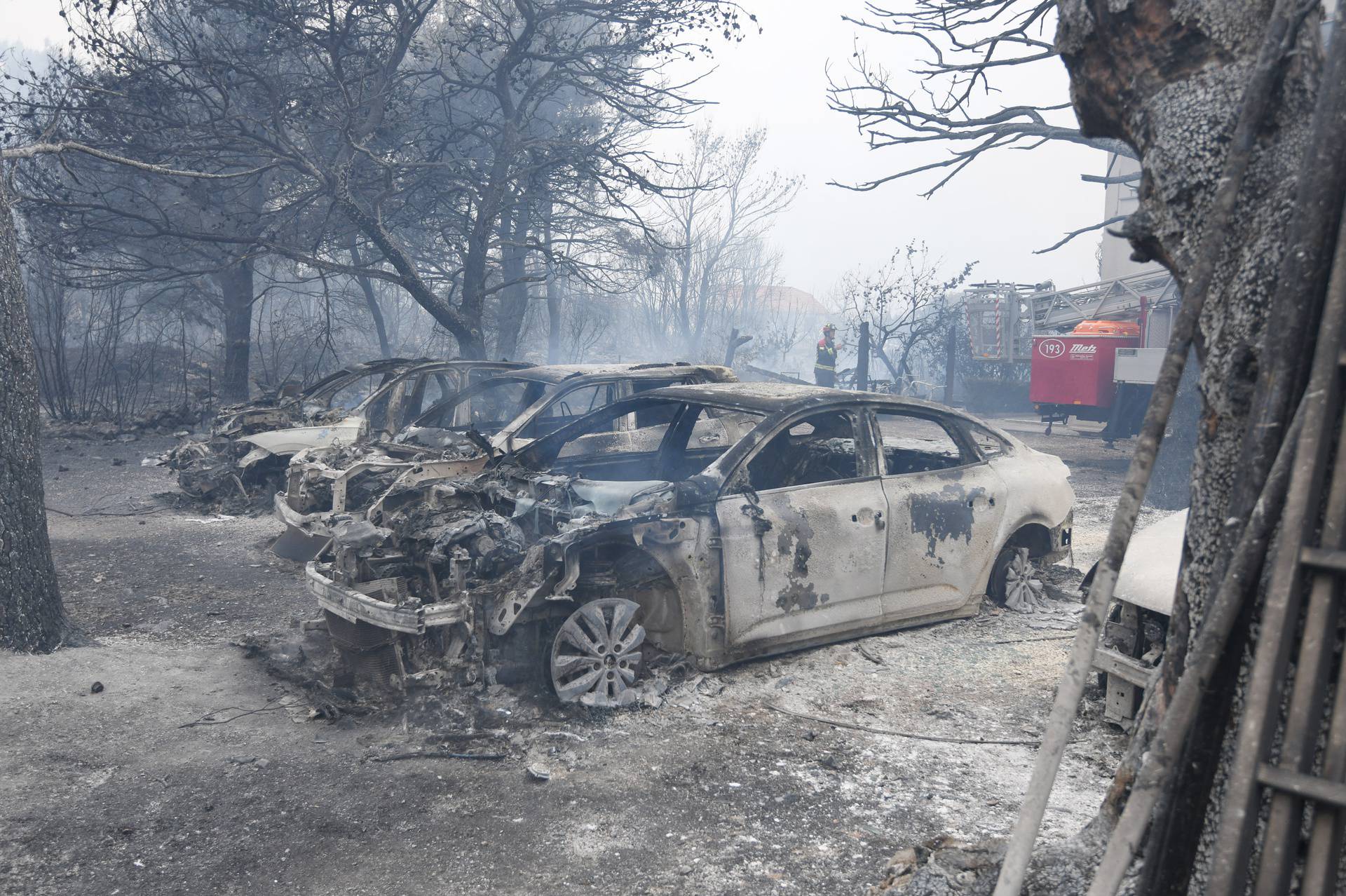 U požaru kod Grebaštice izgorili automobili