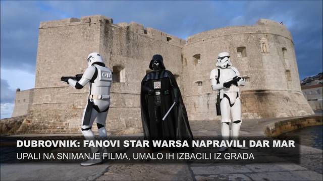 Dar mar u Dubrovniku: Fanovi Star Warsa upali na snimanje