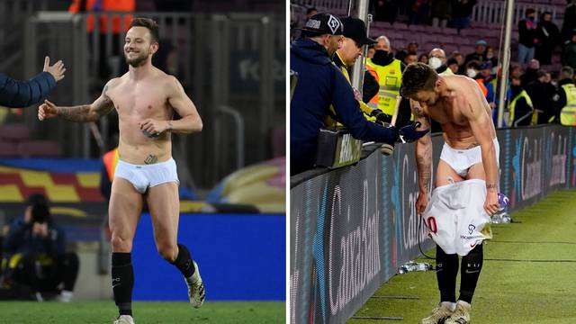 VIDEO Navijači Barce 'skinuli' Raketu: Dao im dres i hlačice pa u gaćama trčao po Camp Nouu
