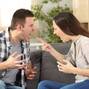 Couple arguing and screaming each other