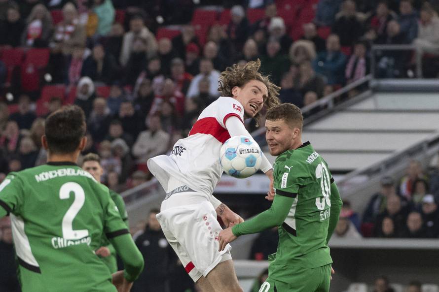 GER, VfB Stuttgart vs. Borussia Moenchengladbach, Fussball, Herren, 1. Bundesliga, 20. Spieltag, Spielzeit 2024/2025, 01.02.2025