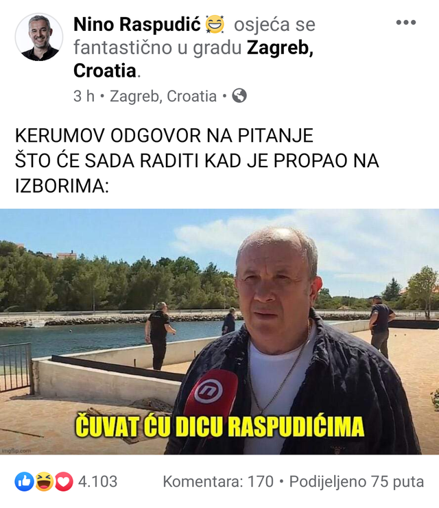 Pernaru, već nedostaješ! Miki, mislio si da ti ništa ne Možemo