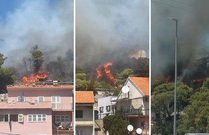 Gorjela borova šuma, čule se detonacije: 'Požar u Šibeniku pod kontrolom, radimo dalje'