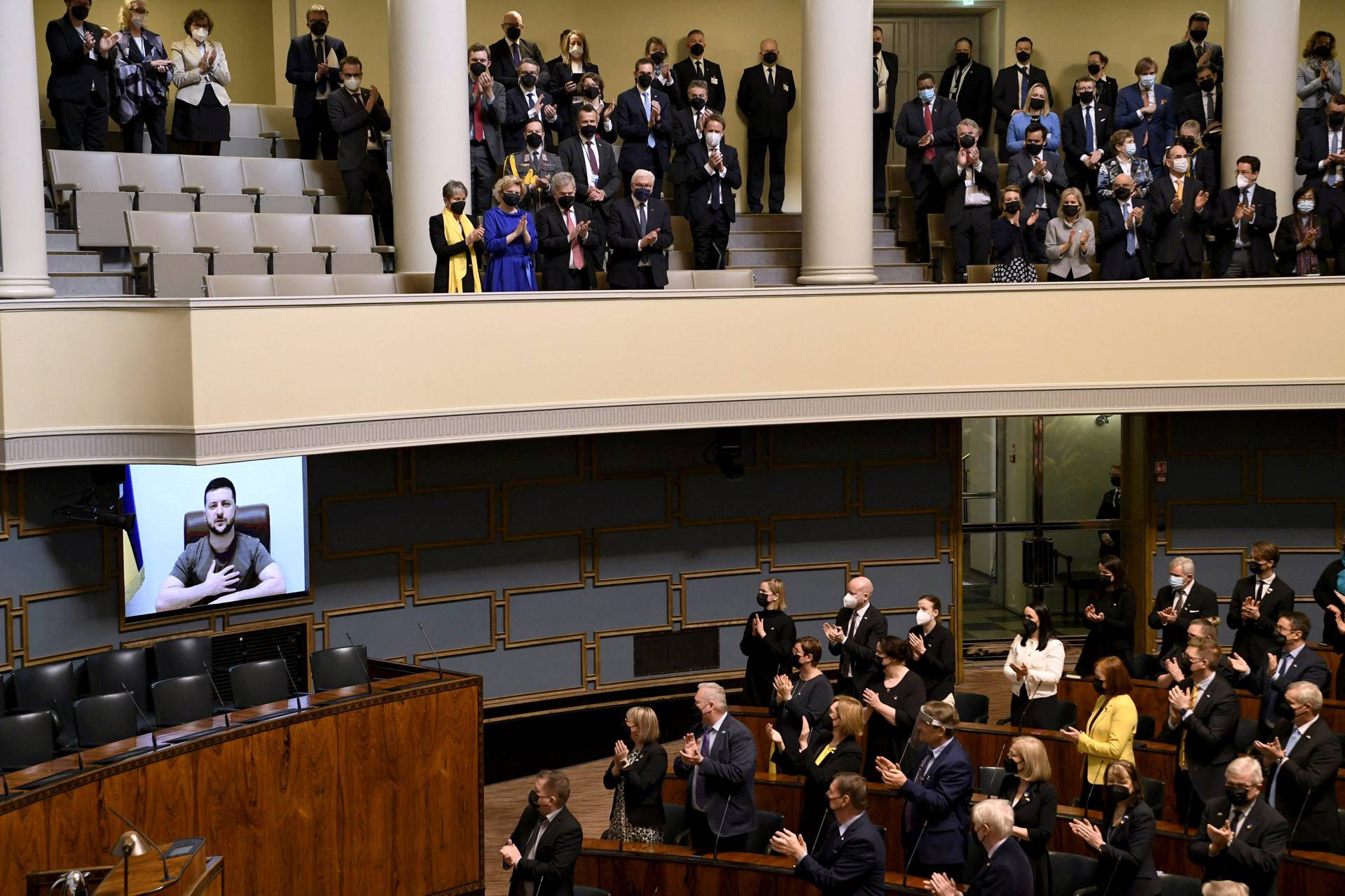 Ukrainian President addresses the Finnish Parliament