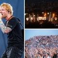 Velika fotogalerija: Spektakl u Zagrebu, Ed Sheeran nastupio je u majici na kojoj piše 'Zagreb'