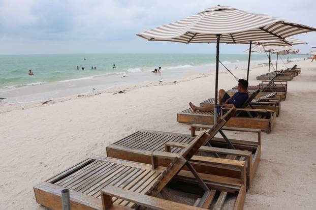 Tropical Storm Isaias moves through the Gulf of Mexico