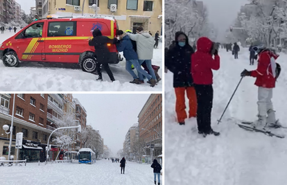 Snijeg paralizirao grad: Ljudi su zapeli u autima, po ulicama idu na skijama, ralica i lopata nema