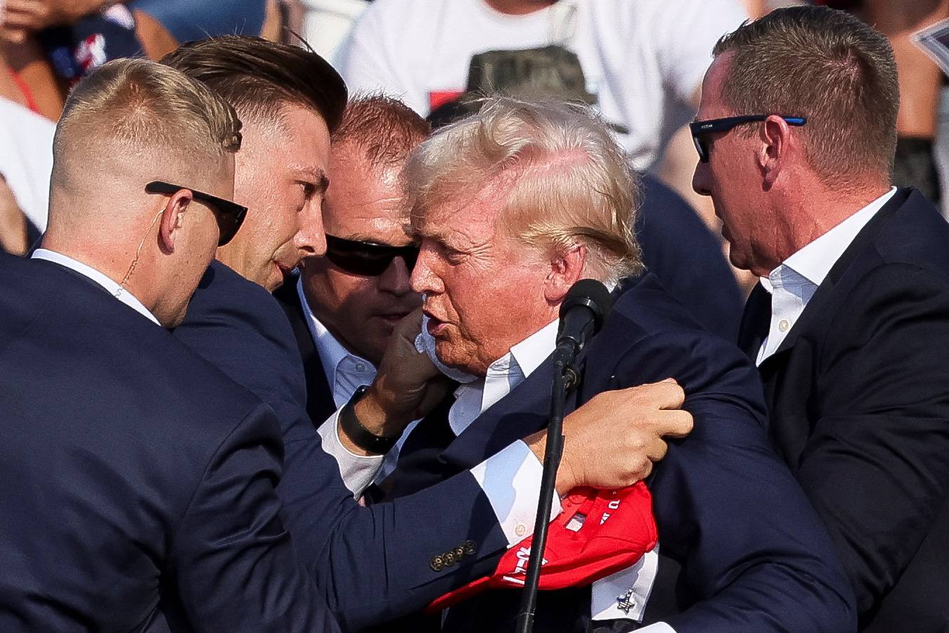 Republican presidential candidate Donald Trump holds a campaign rally in Butler