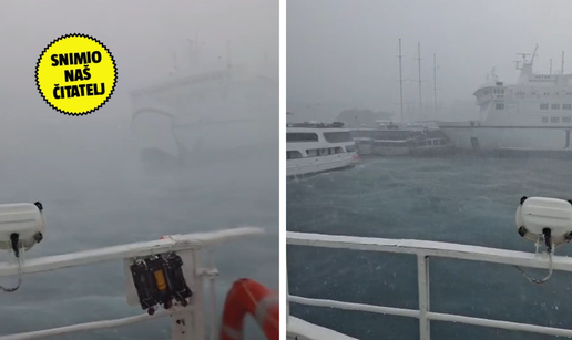 Pogledajte trenutak udara trajekta u drugi brod u Splitu