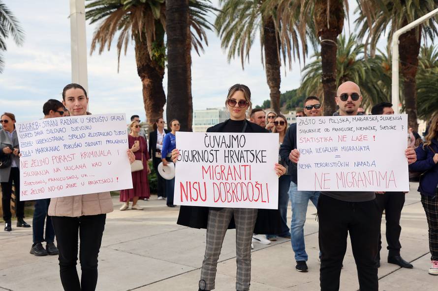 Split: Prosvjed protiv stranih radnika