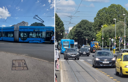 VIDEO Zagreb: Tramvaj iskočio iz tračnica: 'Čuo se jak udarac'