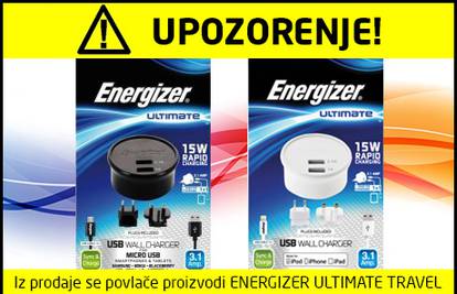 Iz prodaje se povlače proizvodi Energizer ultimate travel