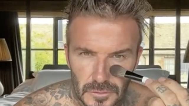 Beckham se našminkao pa otkrio: 'Ovo je moja tajna blistavog izgleda'
