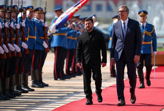 Ukrainian President Volodymyr Zelenskiy visits Serbia
